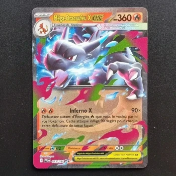 Carte Pokémon Méga-Dracaufeu X ex 013/094 - ME02 - Flammes Fantasmagoriques (2025)