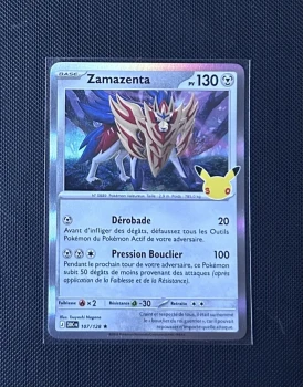 Carte Pokémon - Zamazenta 107/128 - Holo - 30ème Anniversaire