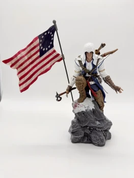 Connor Kenway Statue Figurine With Flag Assassin’s Creed 3 III