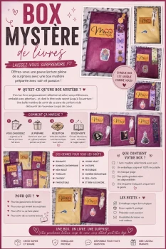 Box Mystère Livre • Choisissez votre genre • Surprise garantie ✨