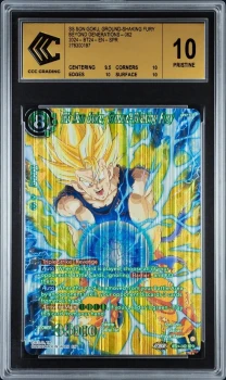 Dragon Ball Super BT24-062 SPR SS Son Goku, Ground-shaking CCC 10 Gold EN 2024