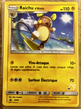 Carte Pokémon Raichu d'Alola SM65