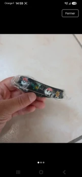 Bracelet enfant noir pokemon neuf