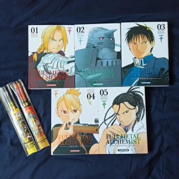 Fullmetal Alchemist - Manga tomes 1 à 5 + baguettes