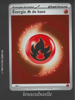 Energie de base feu Holo MEE 002 - FR -Energies Méga-Evolution