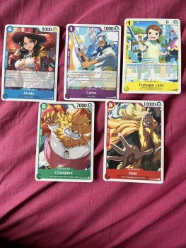 Lot de 5 cartes One Piece neuf