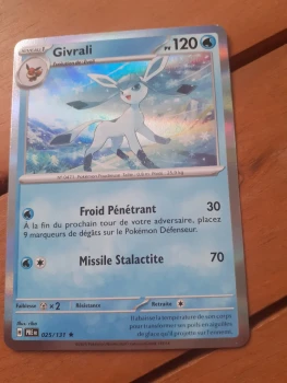 Carte Pokémon Givrali holographique 025/131 EV8.5 Evolutions prismatiques - Neuve
