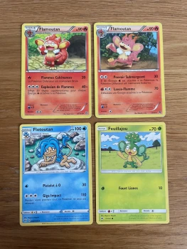 Lot 4 cartes Pokémon françaises