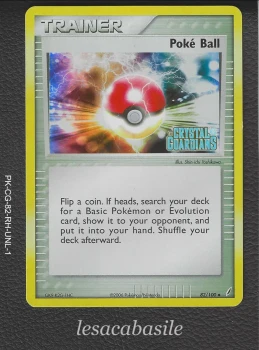 Poké Ball 82/100 reverse - EN - Ex Gardiens de Cristal (2007)