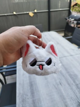 Porte clé peluche Jujutsu Kaizen Gojo Satoru chat Kawai plush cat