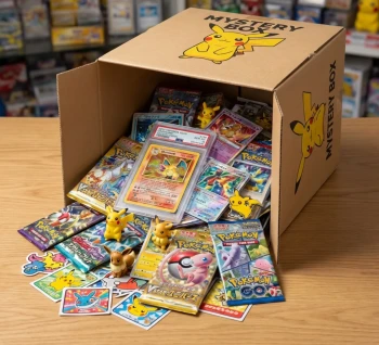 Box Mystère Pokémon Japonaise – Carte Gradée Note 9 Mini + Booster + Goodies – Surprise Garantie