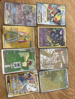 Lot cartes Pokémon ex, gx, ar,