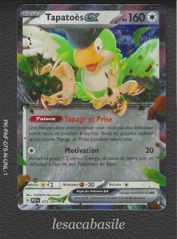 Tapatoès ex 075/091 RR - EV4.5 - Destinées de Paldea (2024)