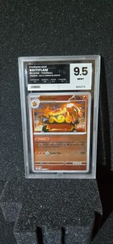 Carte gradée Pokemon, Pure Grading 9.5, Roitiflam pokéball
