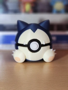 Fan art Pokéball imprimée en 3D – Modèle inspiré de Ronflex / snorlax