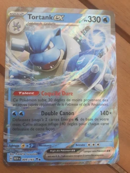 Carte Pokémon Tortank EX 009/165 EV3.5 Série 151 MEW - Neuve