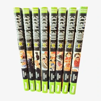 One Piece - Lot tomes 1 à 8 VF - Très bel état - Glénat