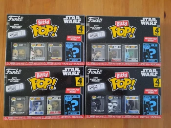Star Wars - Lot de 4 boîtes Bitty Pop