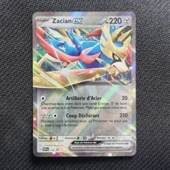 Carte pokemon Zacian ex SVP 198 BLACK STAR PROMO - FR