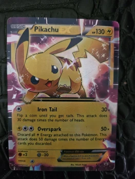 Carte Pokémon Pikachu EX XY84 Black Star Promo - Ultra Rare Holo