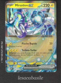 Miraidon ex 079/197 RR - EV03 - Flammes Obsidiennes (2023)