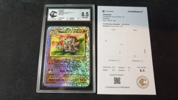 Carte Pokémon : 'Graveler Rev. 44/110', Gradé CCC Grading 8.5