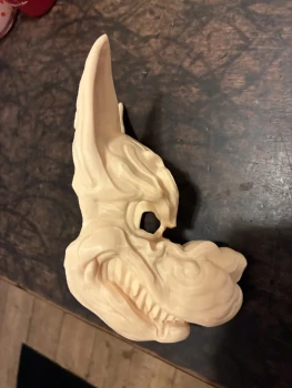 masque  de demon blanc