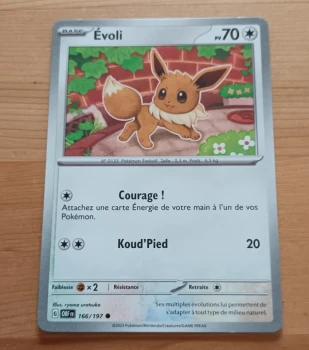 carte pokémon - flammes obsidiennes - n°166/197