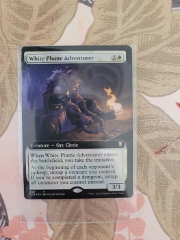 MTG 2022 White Plume Adventurer 558 Battle for Baldur's Gate Borderless Foil English