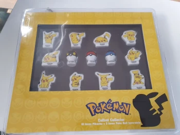 Coffret Collector Fèves Pokemon Pikachu et 3 Balls 2022/2023 Neuf