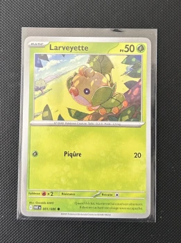 Carte Pokémon - Larveyette 1/86 - Flammes Blanches