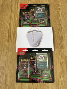 Lot de 2 Tripacks Pokémon, Fable Nébuleuse EV6.5, Illustration Pêchaminus en français