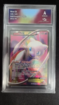 Carte Gradée Pokémon Collect Aura Mew EX 120/124 A n°199549643