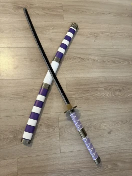 One Piece - Katana Nidai Kitetsu en Bambou de Monkey D. Luffy - 104 cm