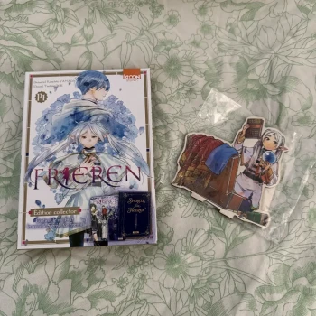 Coffret collector Frieren tome 14 + stand en bois