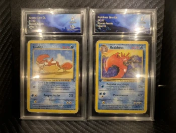 Duo Krabby Krabboss 1ere Ed Wizards Fossile 2000 FR CollectAura A