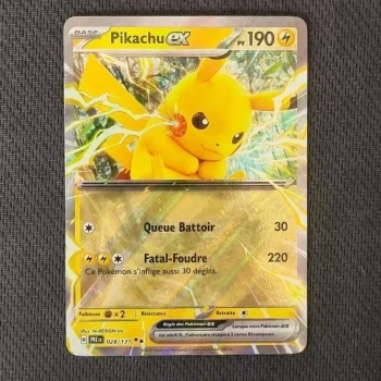 Carte pokemon Pikachu ex 028/131 - EV8.5  Evolutions prismatiques (2025)