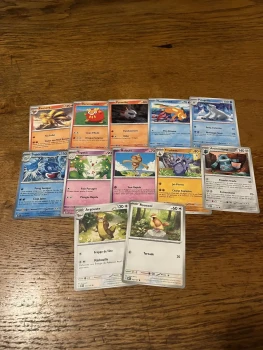 Lot de 12 cartes Pokémon