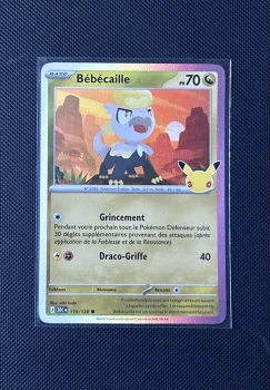 Carte Pokémon - Bébécaille 110/128 - Holo - 30ème Anniversaire