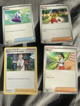 Lot de 4 carte Pokémon