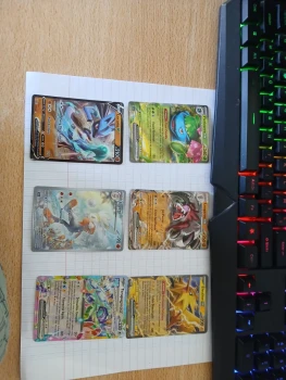 6 carte pokemon ex et v