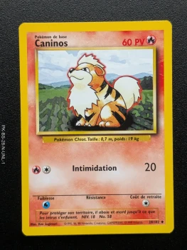 Carte Pokémon Caninos 28/102 - Set de Base - FR (1999)
