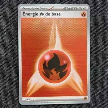 Carte pokemon Energie Feu de Base 018 Holo - EV10.5  Flamme Blanche