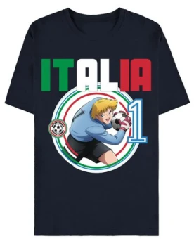 T-SHIRT - CAPTAIN TSUBASA - Italie Navy Bleu Taille M neuf