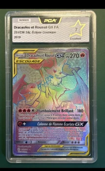 Dracaufeu & Roussil GX Rainbow 251/236 Éclipse Cosmique FR PCA 7