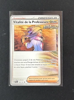 Carte Pokémon - Vitalité de la Professeure Olim 120/131 - Évolution Prismatique