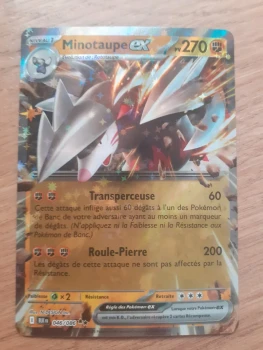 Carte Pokémon Minotaupe EX 046/086 EV10.5 Foudre Noire - Neuve