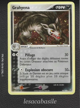 Grahyena 8/108 rare Holo - FR - Ex Gardiens du Pouvoir (2008)