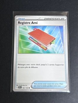 Carte Pokémon - Registre Ami 182/198 - Écarlate et Violet