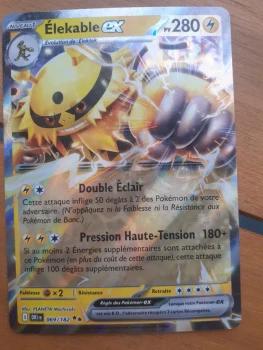 Carte Pokémon Elekable EX 069/182 EV10 Rivalités destinées - Neuve
